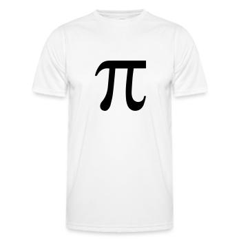Pi - Männer Funktions-T-Shirt - Weiß - Vorne - AI Model Male 178 dark (178cm)