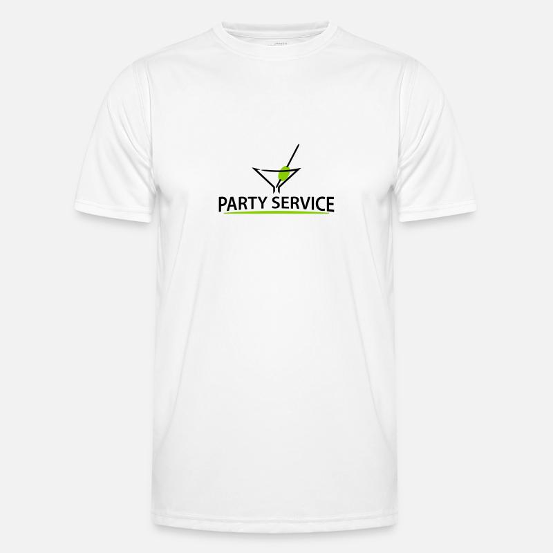 party service (d, 2c) - Men's Functional T-Shirt - white