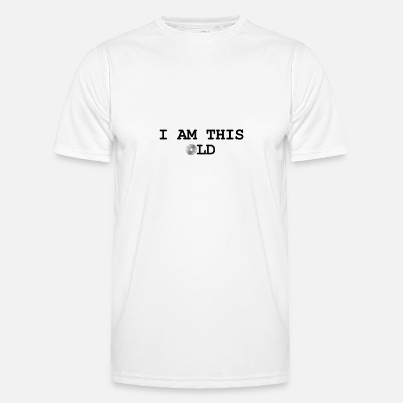Ich bin schon so alt - Design mit CD Männer Funktions-T-Shirt
