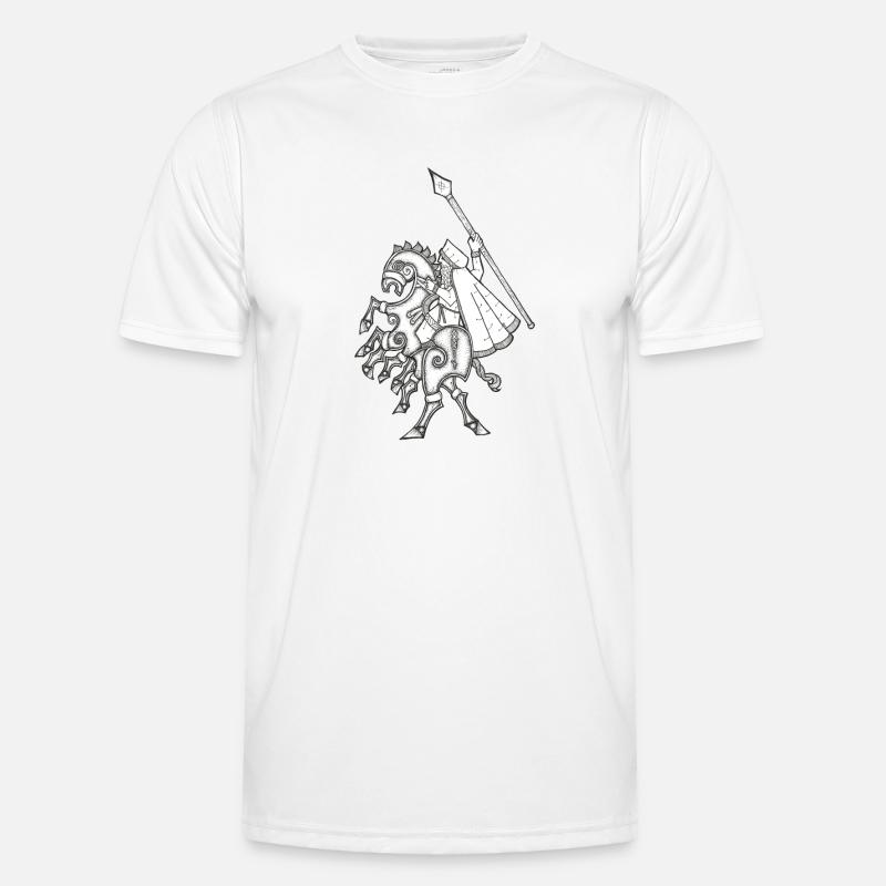 Odin, riding Sleipnir - Men's Functional T-Shirt - white