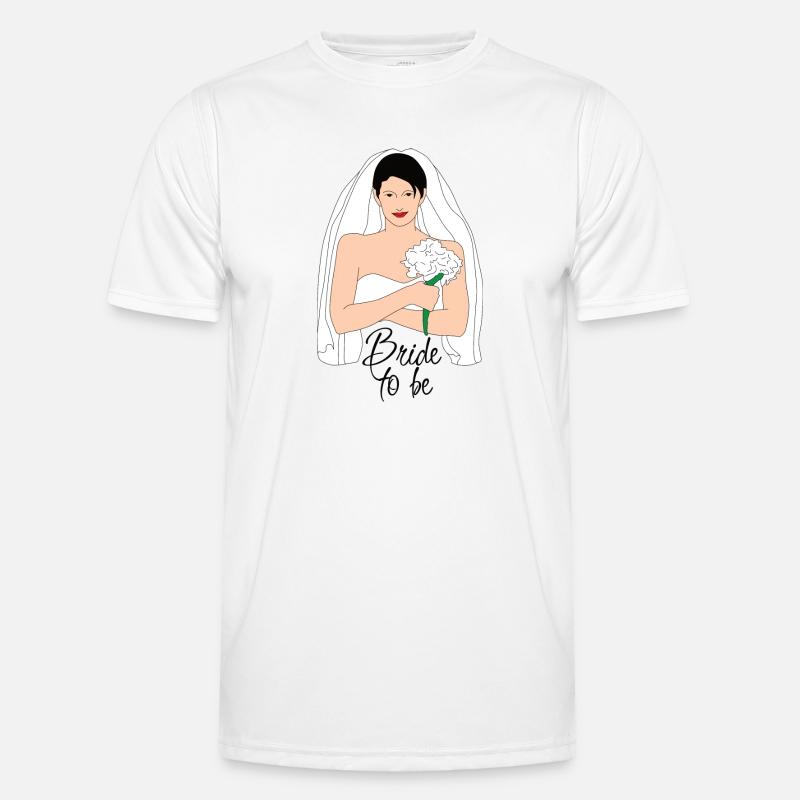 bride to be black 2 Men's Functional T-Shirt