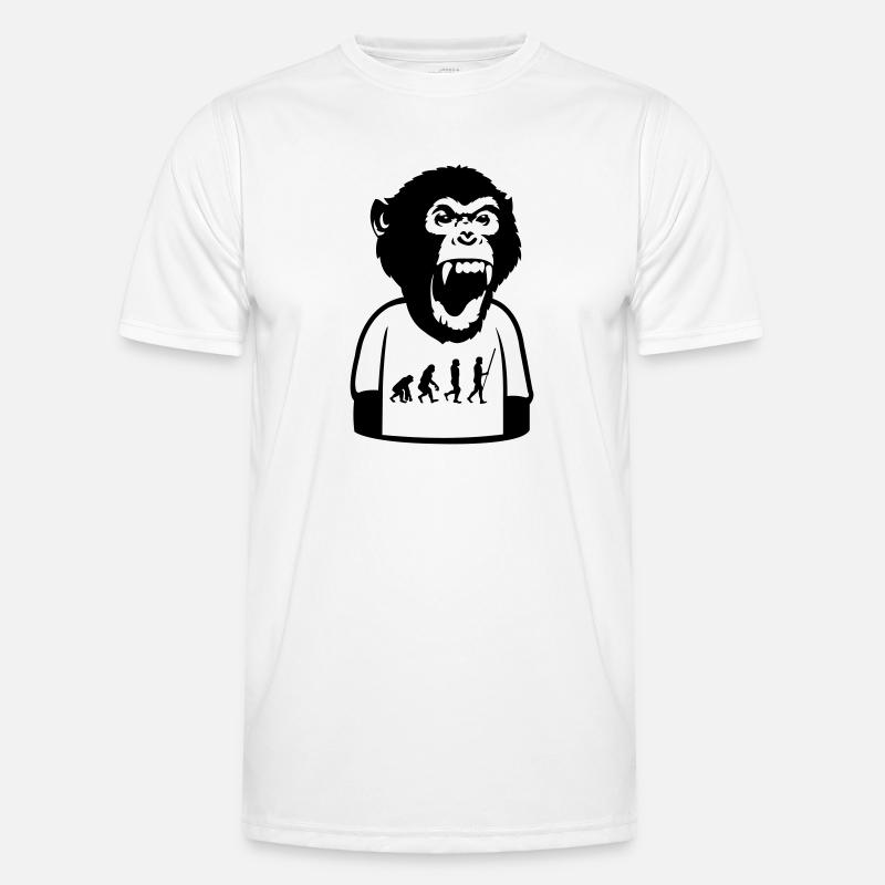 Monkey Evolution - Men's Functional T-Shirt - white