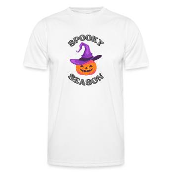 Saison effrayante - T-shirt sport Homme - blanc - Devant - AI Model Male 178 dark (178cm)