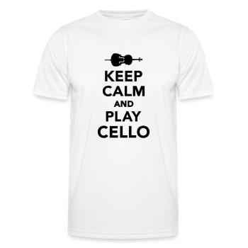 Cello - Männer Funktions-T-Shirt - Weiß - Vorne - AI Model Male 178 dark (178cm)