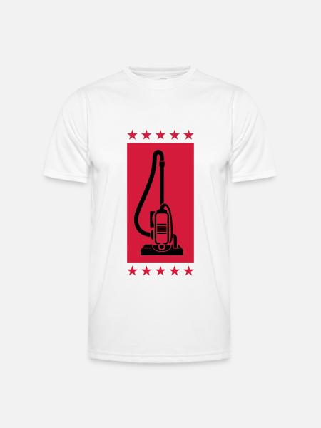 Vacuum Cleaner Symbol Cleaning - Men's Functional T-Shirt - white