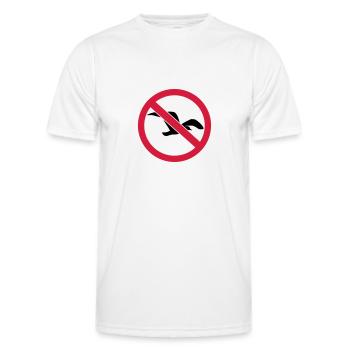 Seagull - Men's Functional T-Shirt - white - Front - AI Model Male 178 dark (178cm)