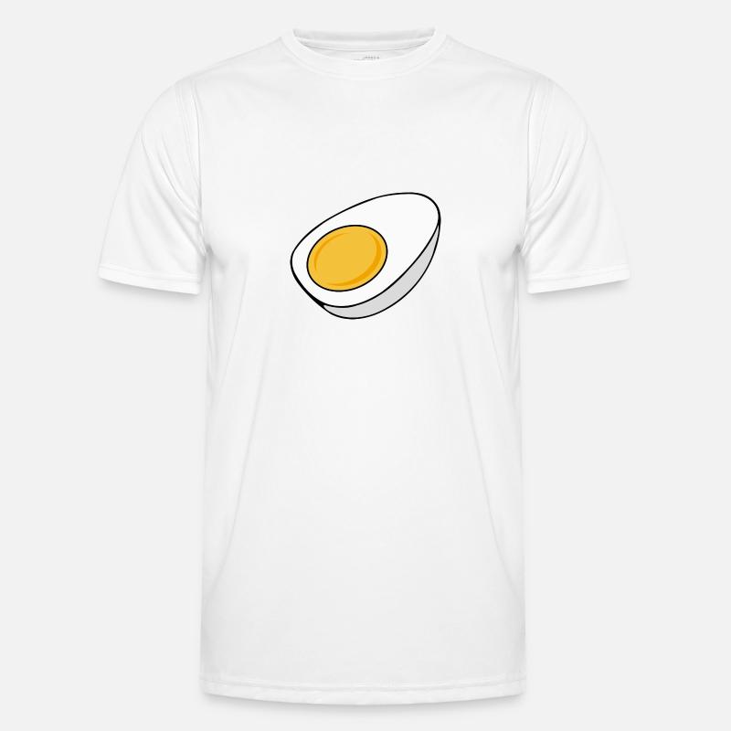 Egg cooked half divided Men's Functional T-Shirt