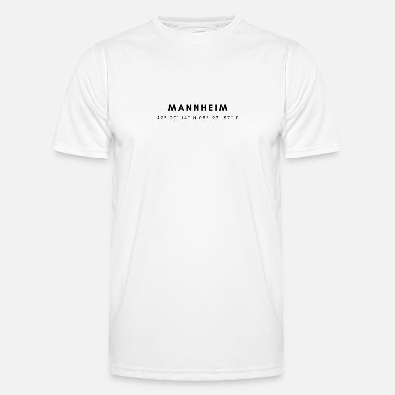 Mannheim coordinates - Men's Functional T-Shirt - white