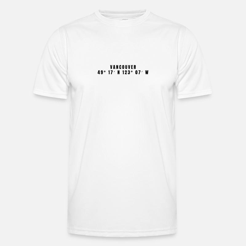 Vancouver, Canada Coordonnées T-shirt sport Homme