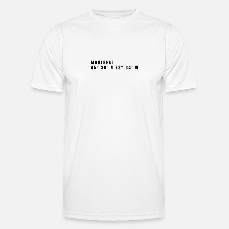 Montreal, Canada Coordinates Men's Functional T-Shirt