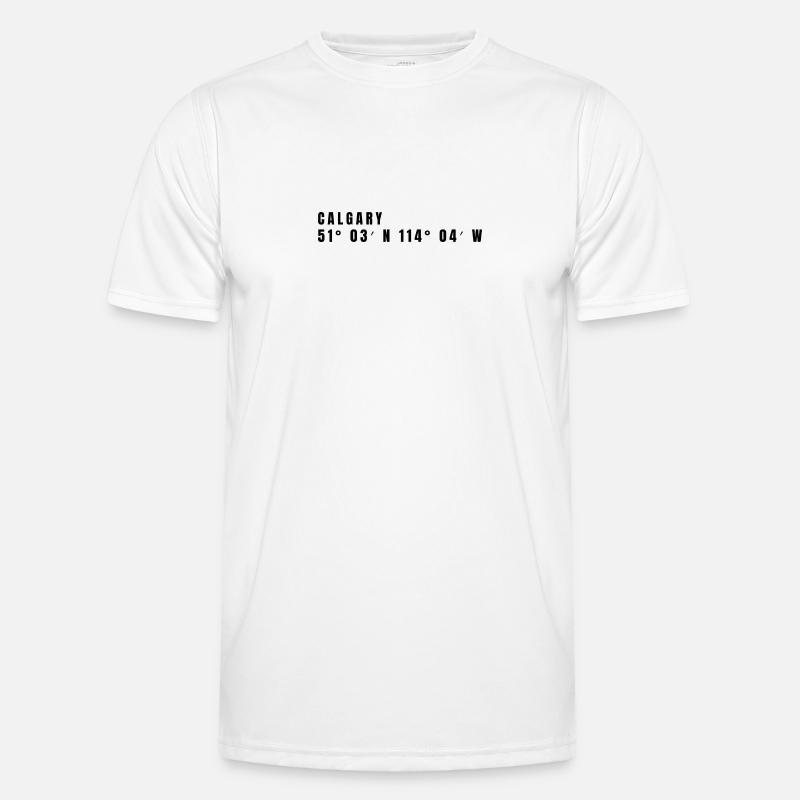 Coordonnées Calgary, Canada T-shirt sport Homme