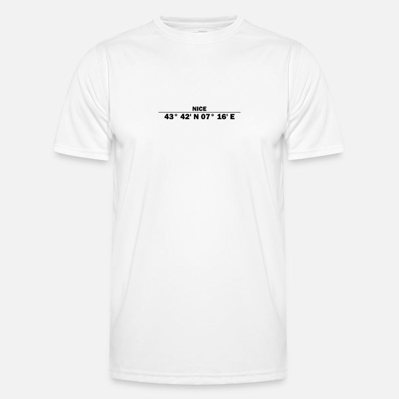 Nice coordinates - Men's Functional T-Shirt - white