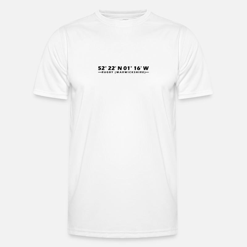 Rugby (Warwickshire) coordinates - Men's Functional T-Shirt - white