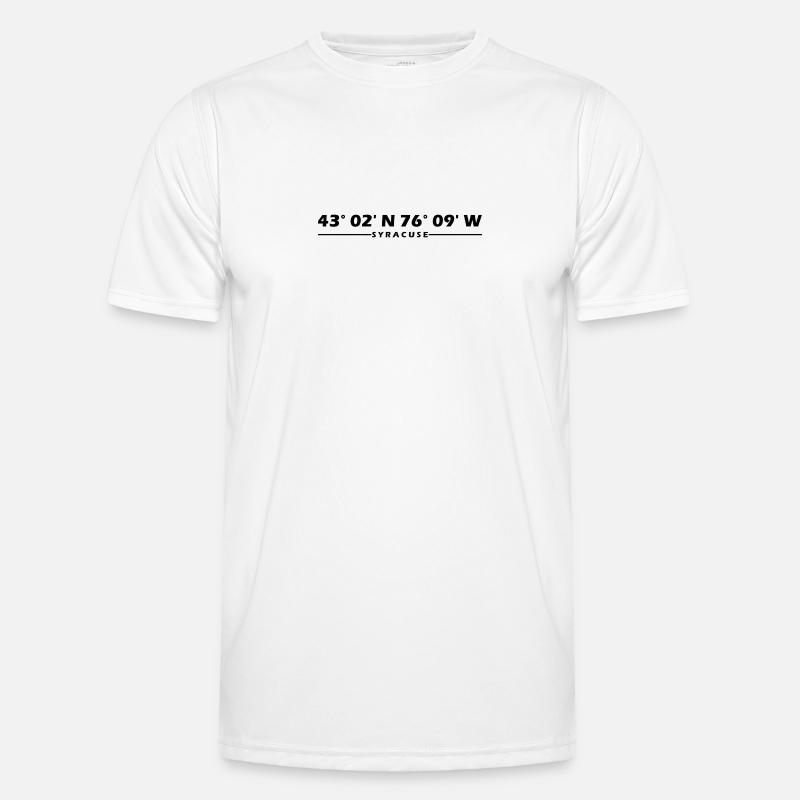 Syracuse Coordinates - Men's Functional T-Shirt - white