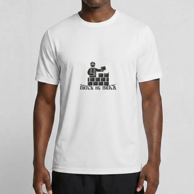 Brick by Brick - Meme Spruch Männer Funktions-T-Shirt