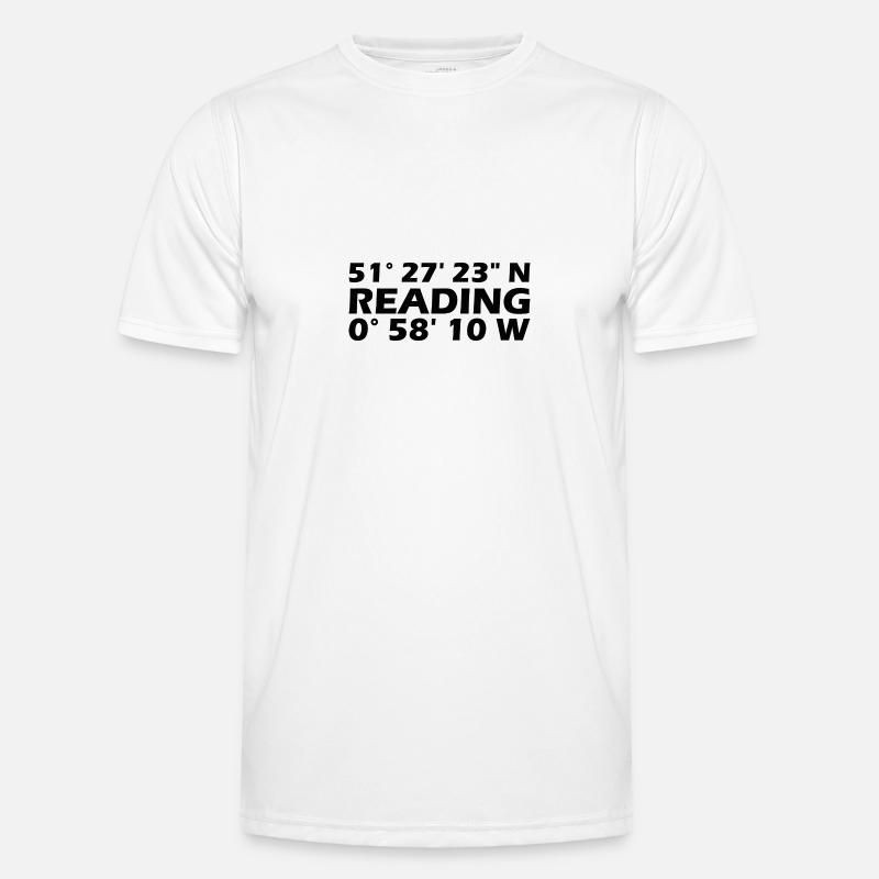 Reading Coordinates - Men's Functional T-Shirt - white