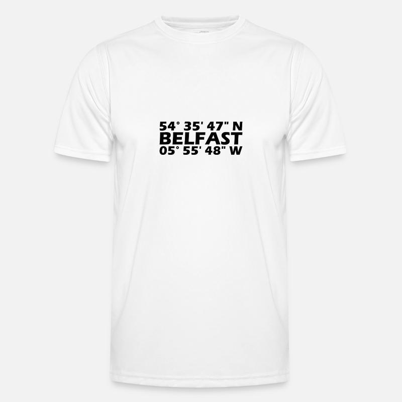 Belfast Coordinates Men's Functional T-Shirt