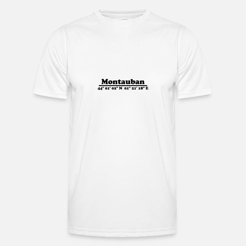 Montauban Coordinates - Men's Functional T-Shirt - white