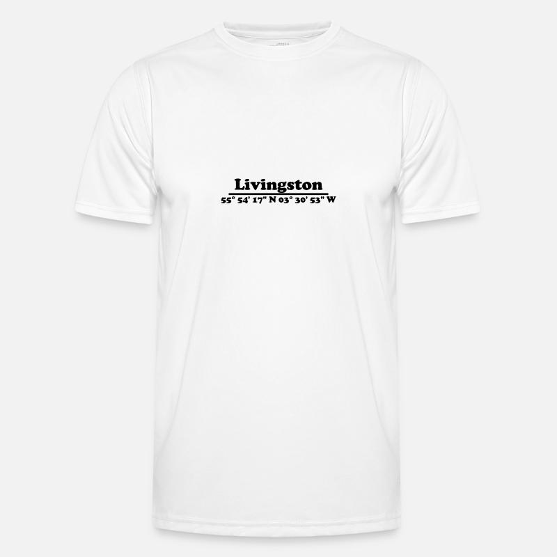 Livingston Coordinates - Men's Functional T-Shirt - white