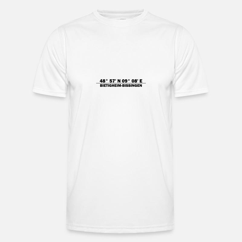 Bietigheim-Bissingen coordinates - Men's Functional T-Shirt - white