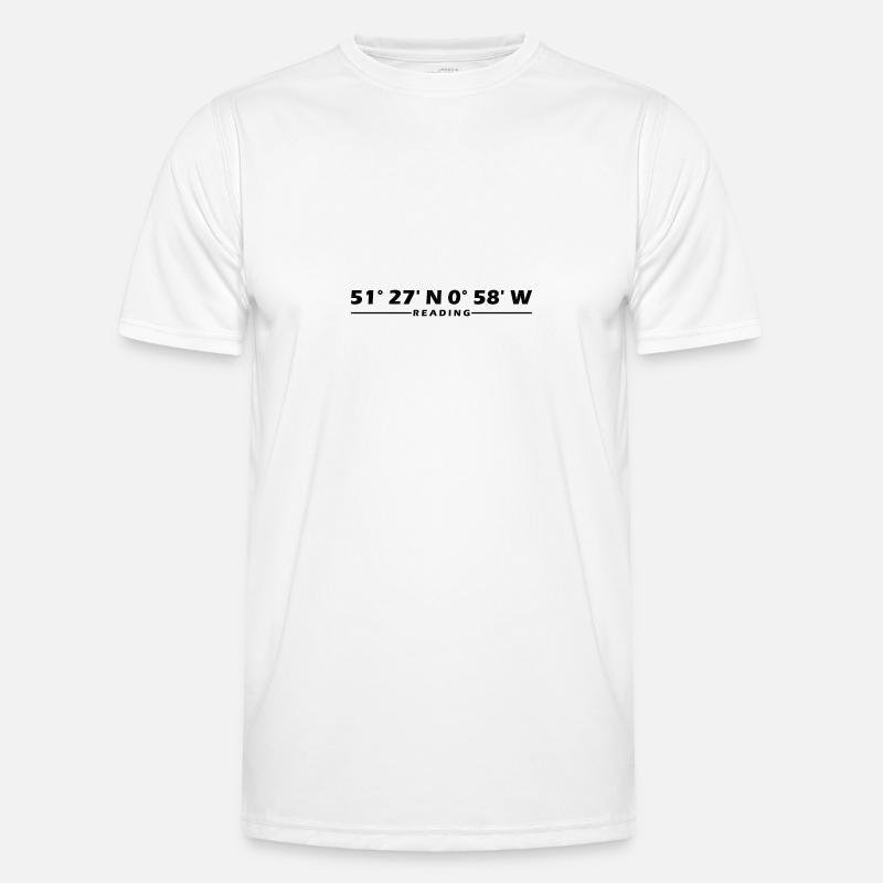 Reading Coordinates - Men's Functional T-Shirt - white