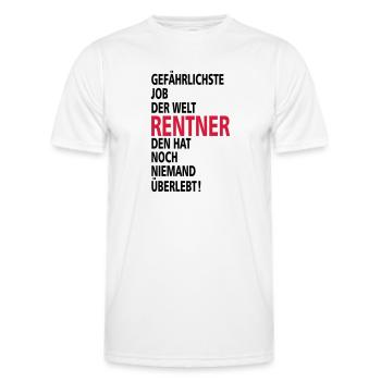 rentner - Männer Funktions-T-Shirt - Weiß - Vorne - AI Model Male 178 dark (178cm)