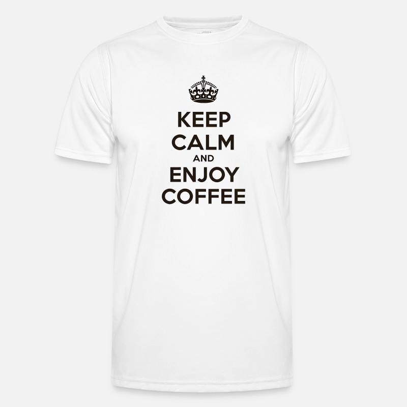 Keep Calm & Enjoy Coffee T-shirt sport Homme
