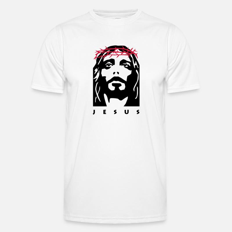jesus - Men's Functional T-Shirt - white