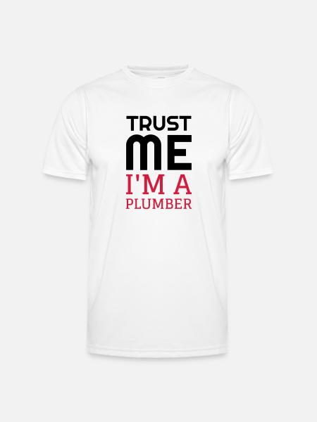 Plumber Plumbing Klempner Plombier Plomberie - Men's Functional T-Shirt - white