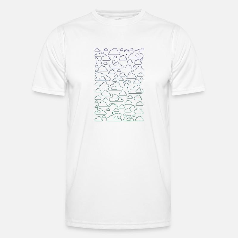 Cloud Surfer Paragliding dark - Men's Functional T-Shirt - white