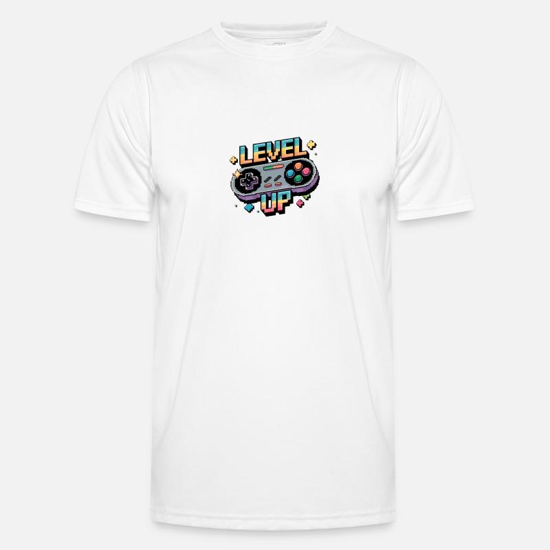 Level Up – Gaming Controller Men's Functional T-Shirt