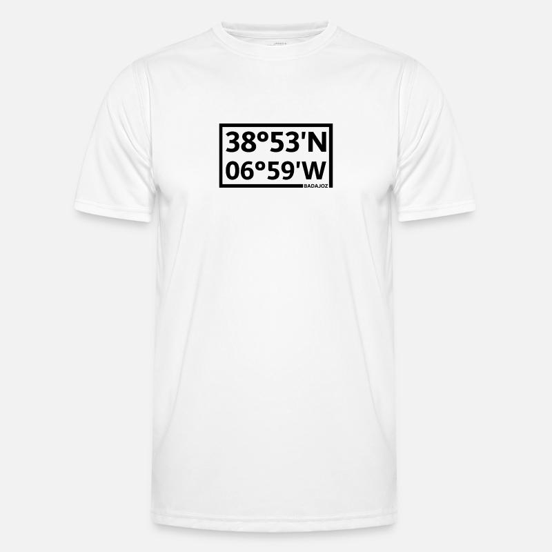 Badajoz Coordinates - Men's Functional T-Shirt - white