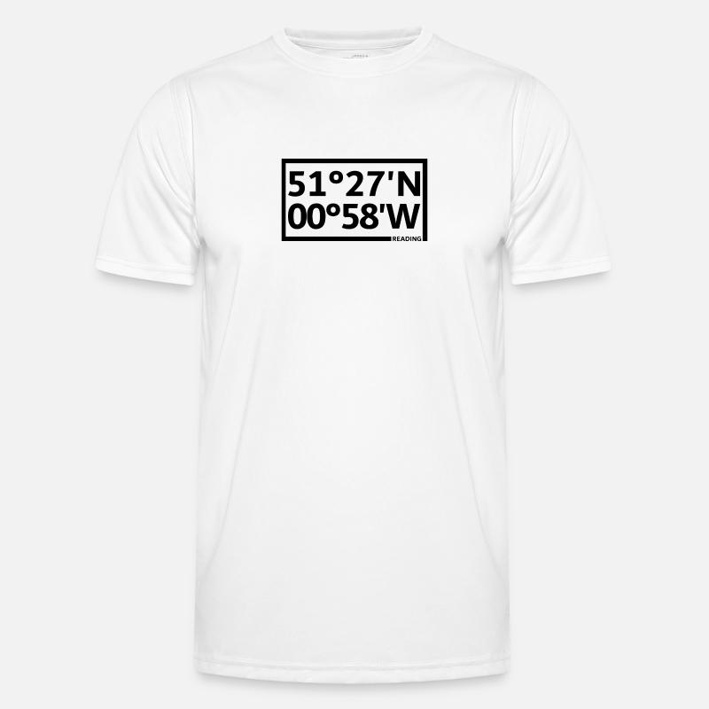 Reading Coordinates - Men's Functional T-Shirt - white