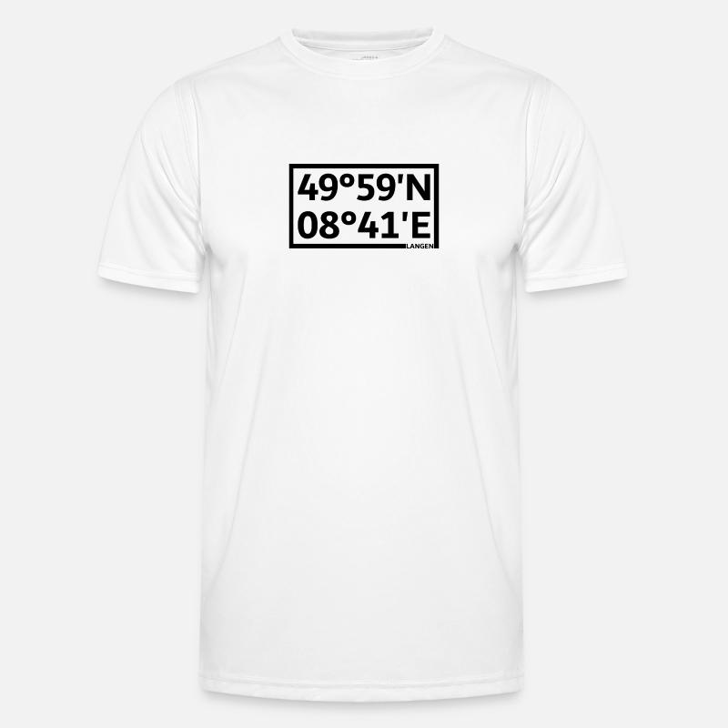 Long coordinates - Men's Functional T-Shirt - white