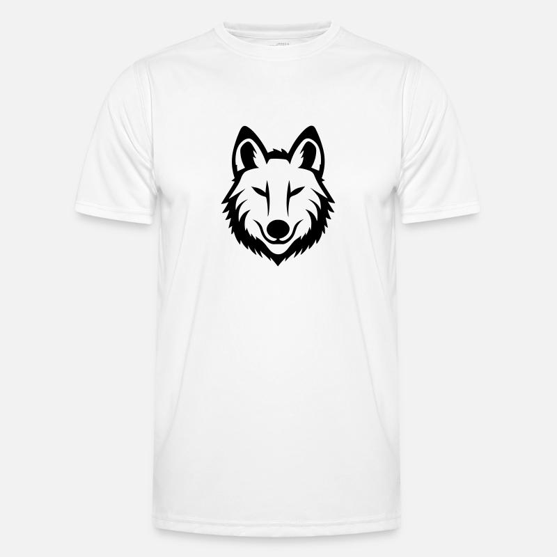 Wolf - Men's Functional T-Shirt - white
