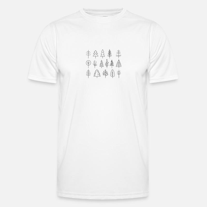 Abstract Tree Collection - Men's Functional T-Shirt - white