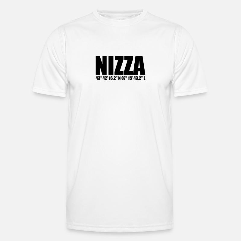 Nice coordinates - Men's Functional T-Shirt - white