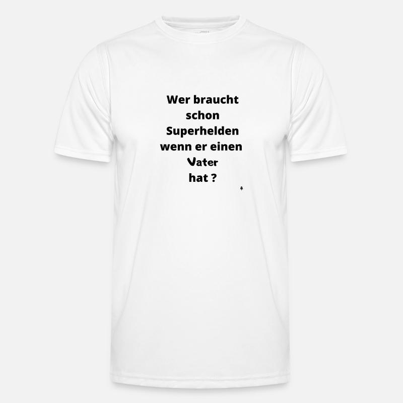 Superheld Vater Männer Funktions-T-Shirt