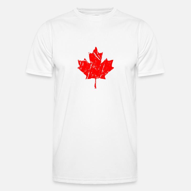 Maple Leaf - Canada - Ahornblatt Männer Funktions-T-Shirt