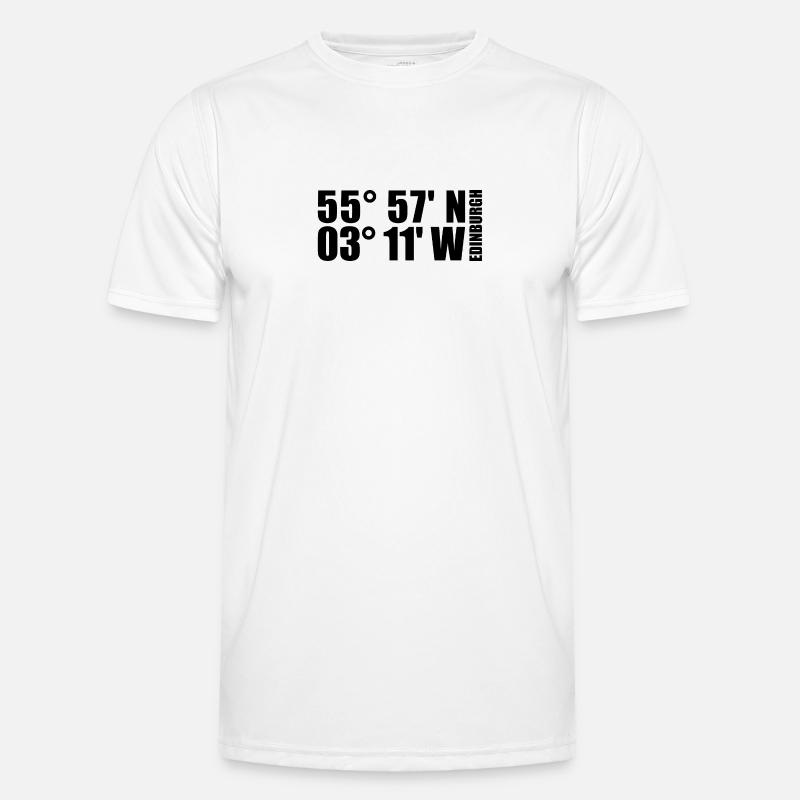 Edinburgh Coordinates - Men's Functional T-Shirt - white