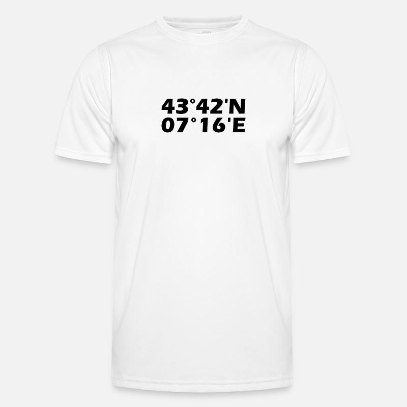 Nice coordinates - Men's Functional T-Shirt - white