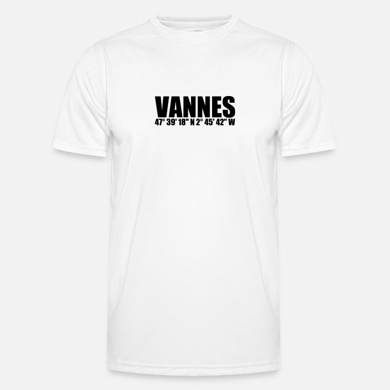 Vannes coordinates - Men's Functional T-Shirt - white