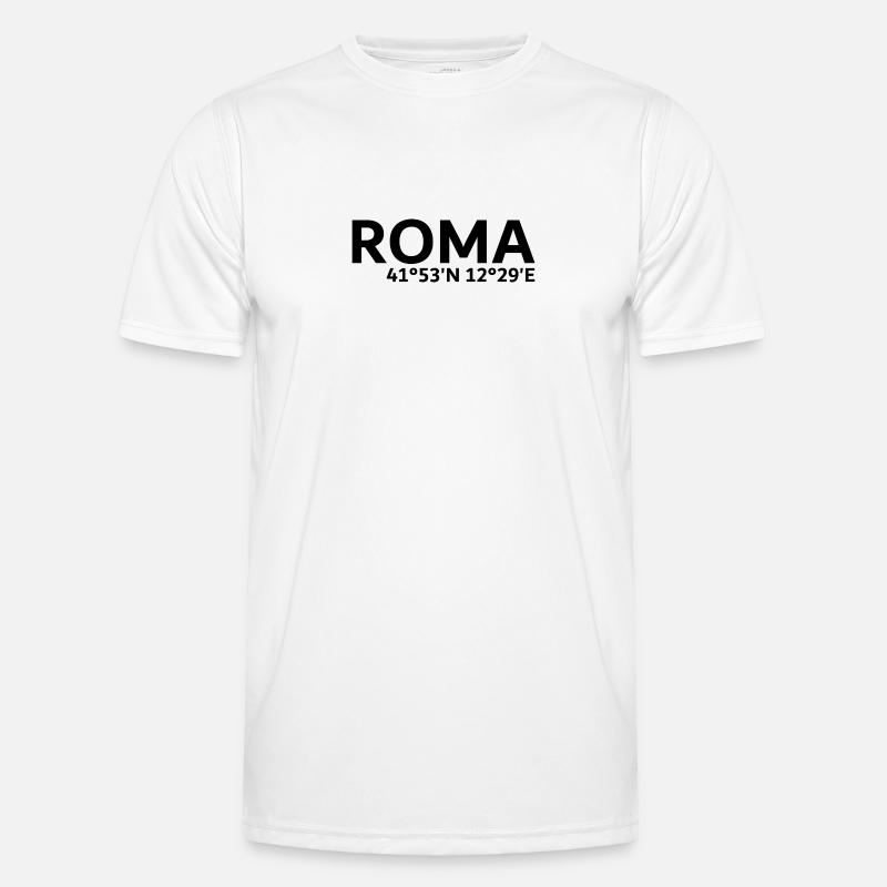 Roma coordinates - Men's Functional T-Shirt - white