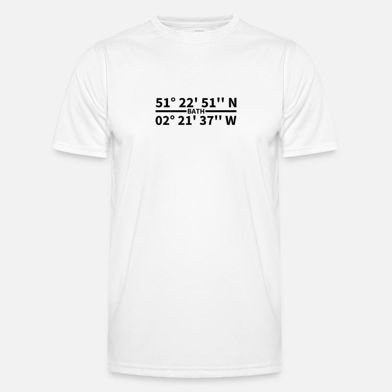 Bath coordinates - Men's Functional T-Shirt - white