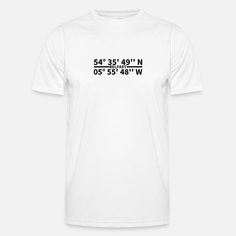 Belfast coordinates Men's Functional T-Shirt