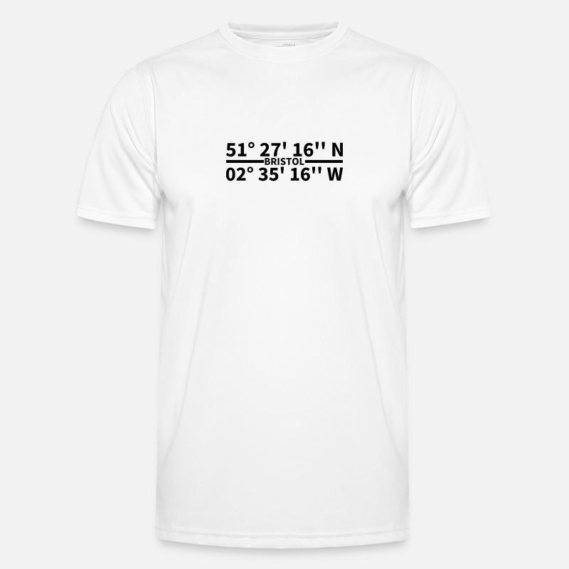 Bristol coordinates - Men's Functional T-Shirt - white