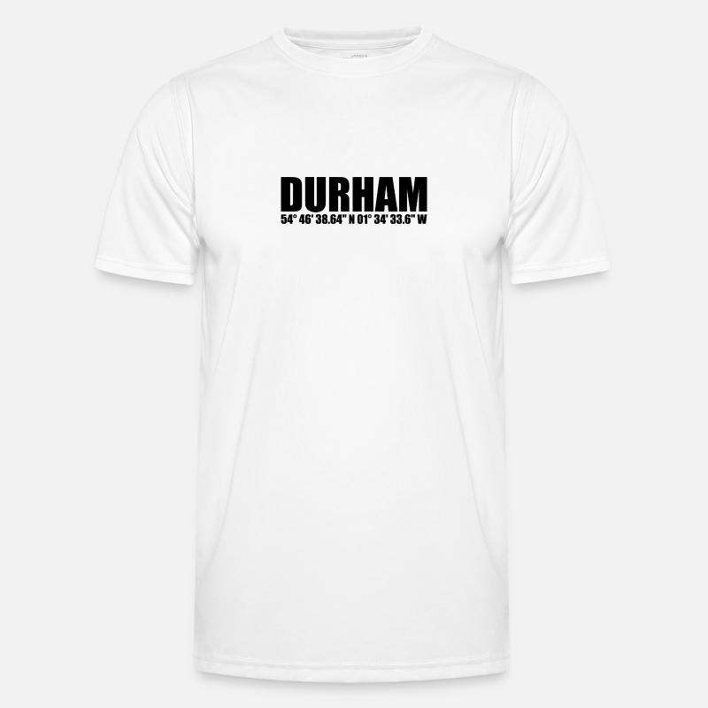 Durham coordinates - Men's Functional T-Shirt - white