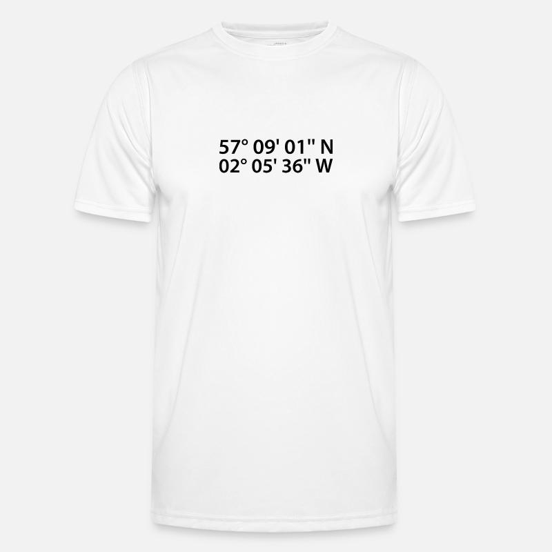 Aberdeen coordinates - Men's Functional T-Shirt - white