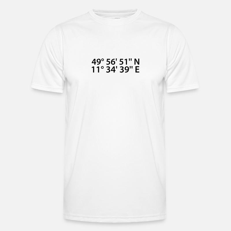 Bayreuth coordinates - Men's Functional T-Shirt - white