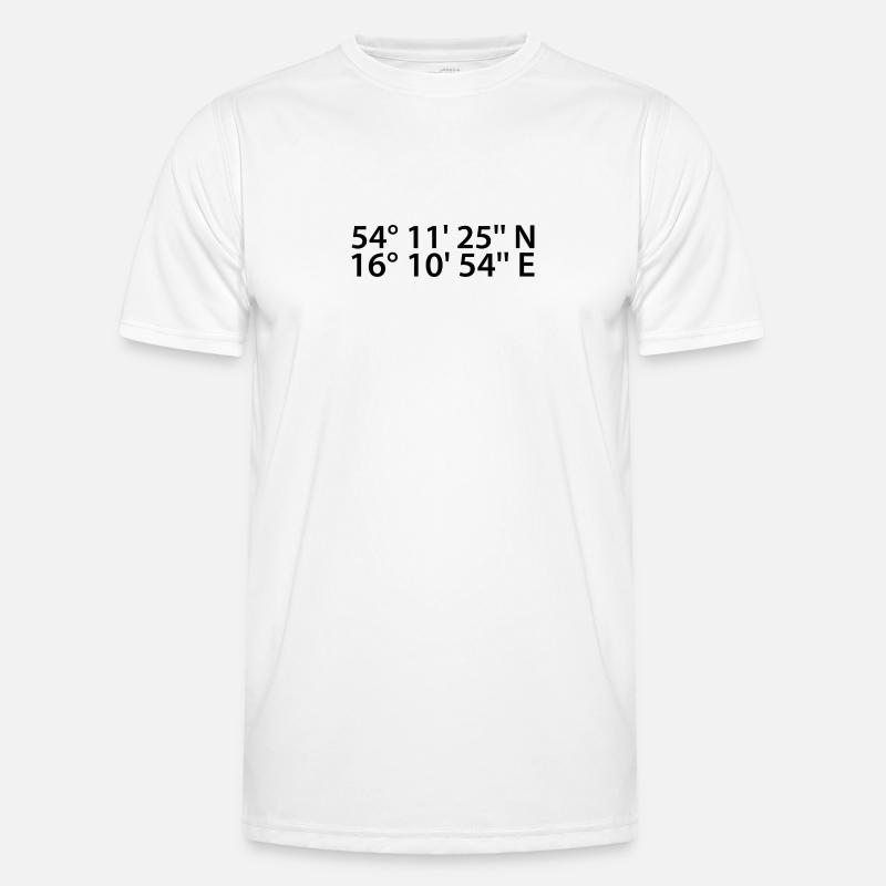 Koszalin coordinates - Men's Functional T-Shirt - white